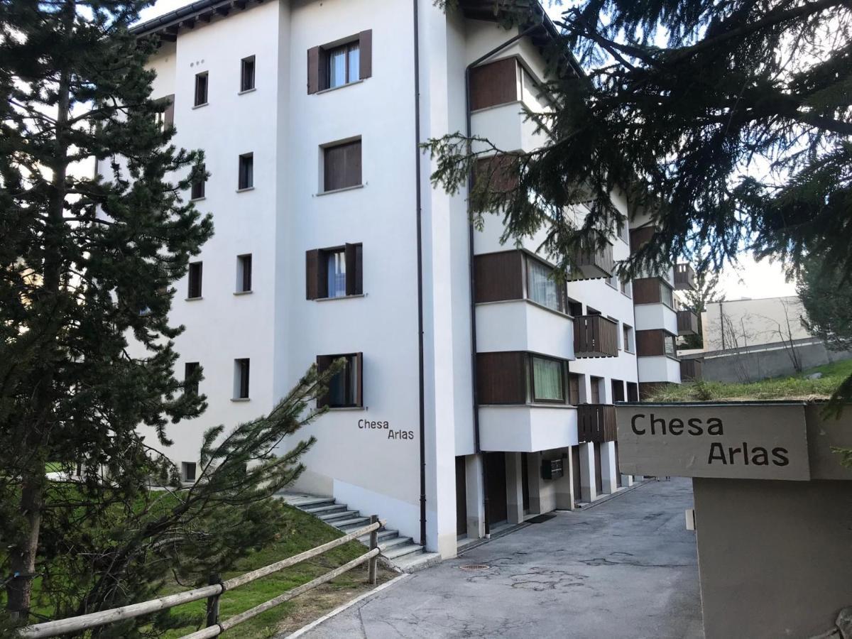 Bilocale Nuovo St. Moritz Chesa Arlas Exterior foto
