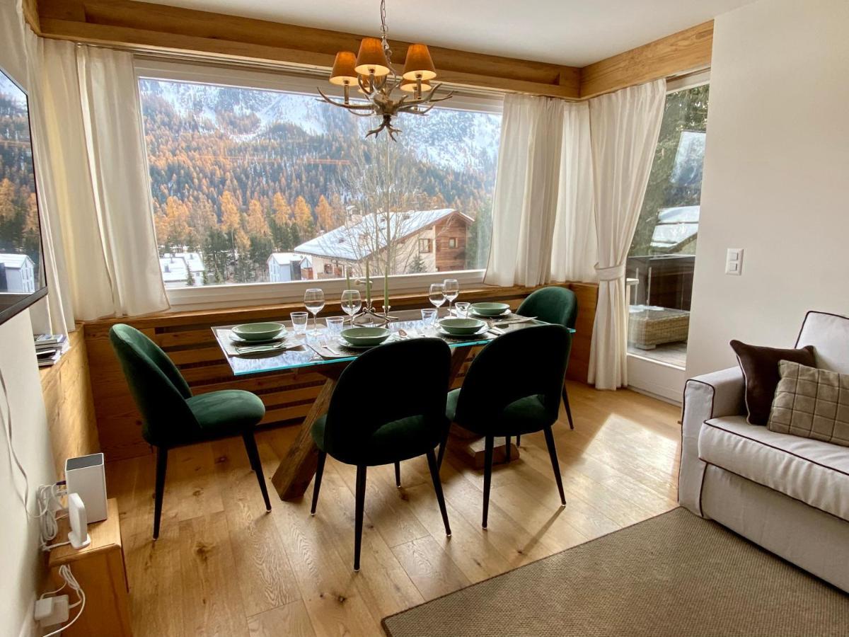 Bilocale Nuovo St. Moritz Chesa Arlas Exterior foto