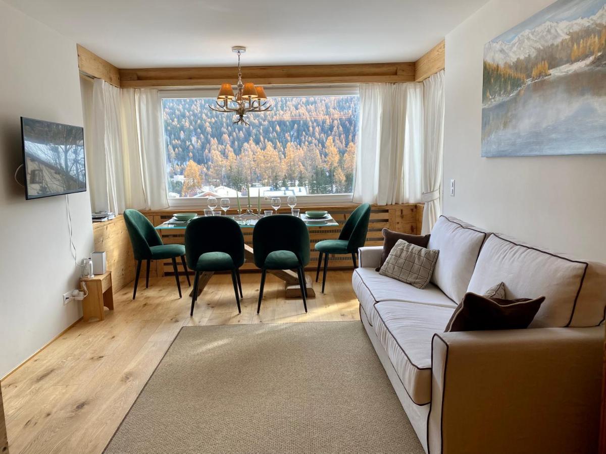 Bilocale Nuovo St. Moritz Chesa Arlas Exterior foto