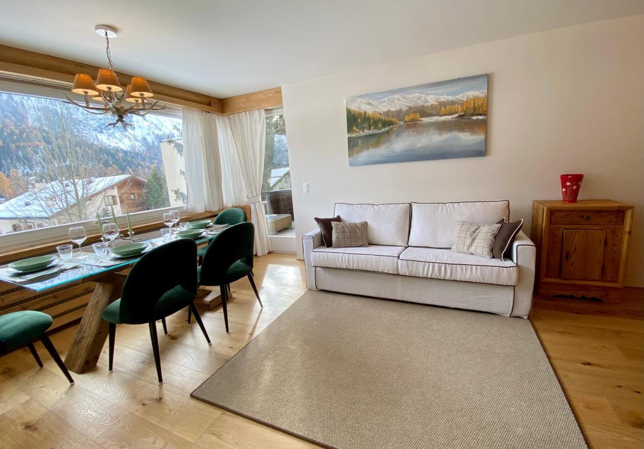 Bilocale Nuovo St. Moritz Chesa Arlas Exterior foto